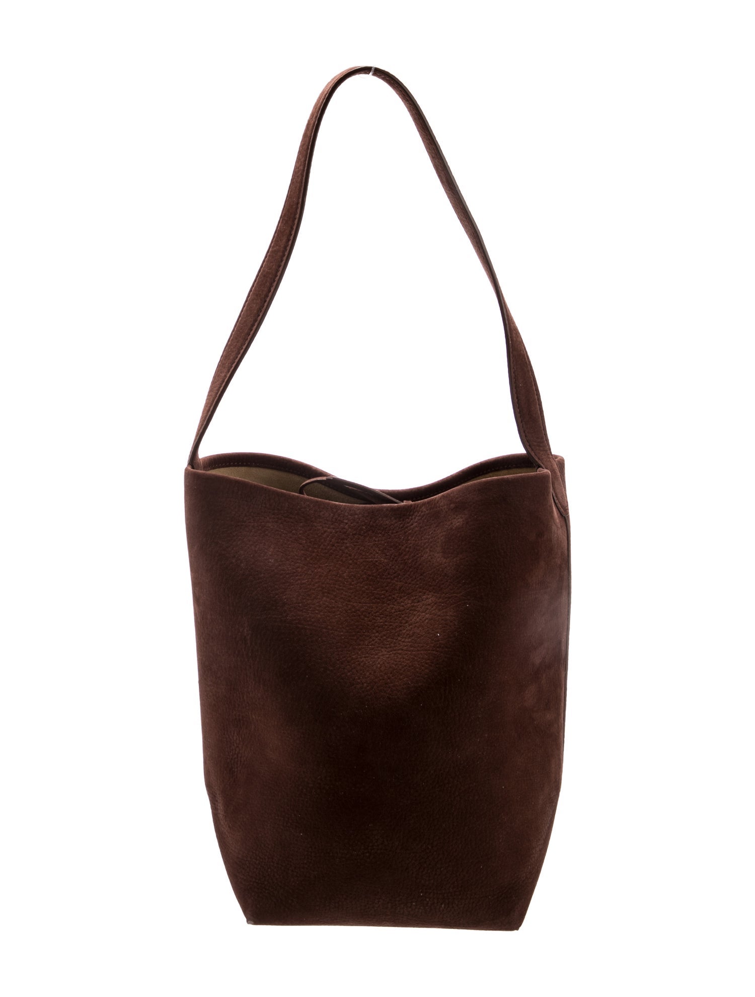 The Row Suede Bucket Bag